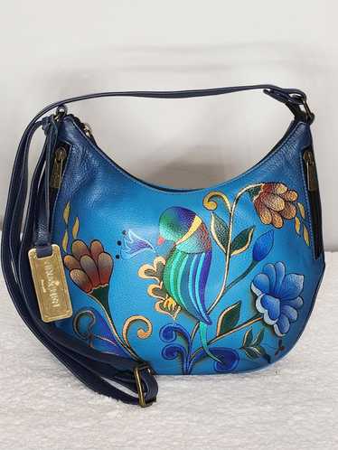 Anuschka Women's Hand Painted Small Convertible Hobo