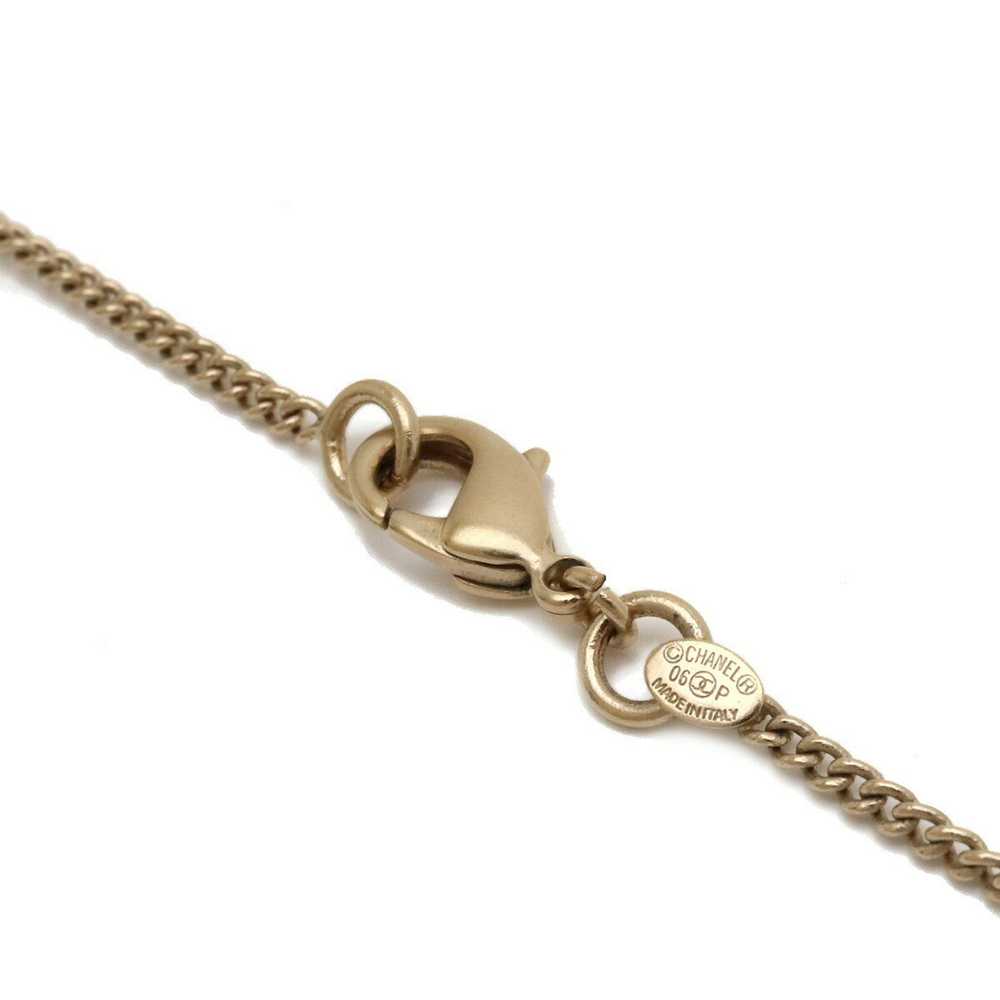 Chanel CHANEL Cocomark No.5 Ribbon Necklace Penda… - image 5