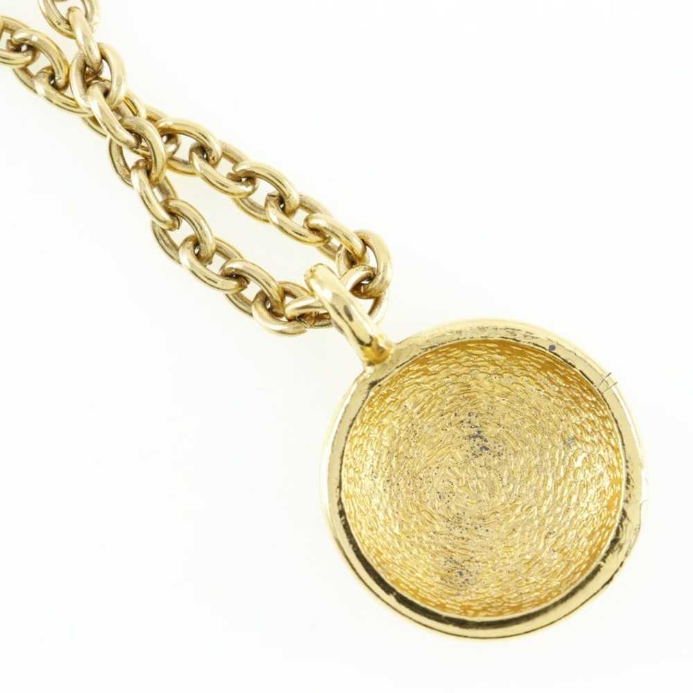 Chanel CHANEL COCO Mark Necklace Vintage Gold Pla… - image 3