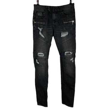 Streetwear Vintage DarkMonster Biker Black Jeans … - image 1