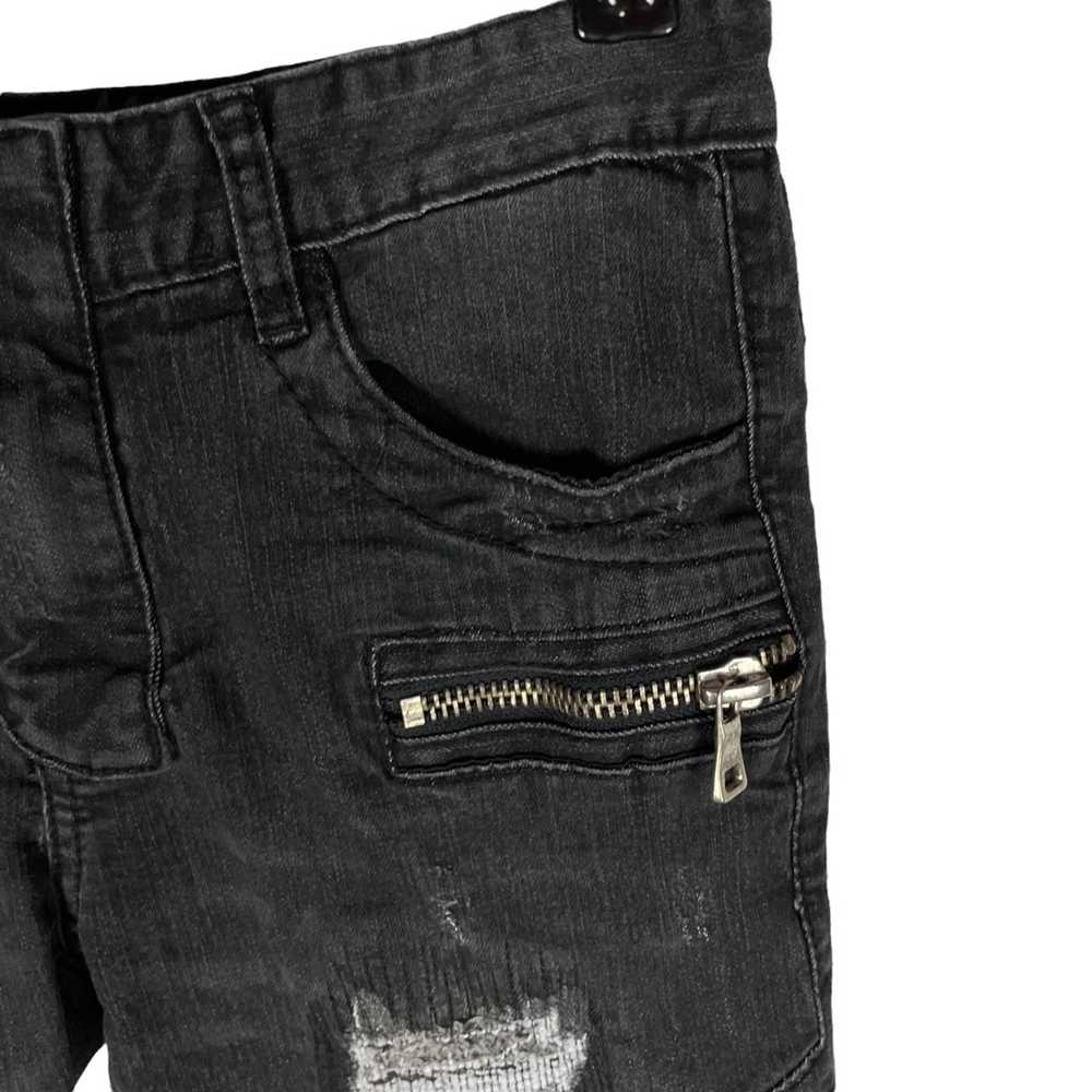 Streetwear Vintage DarkMonster Biker Black Jeans … - image 2