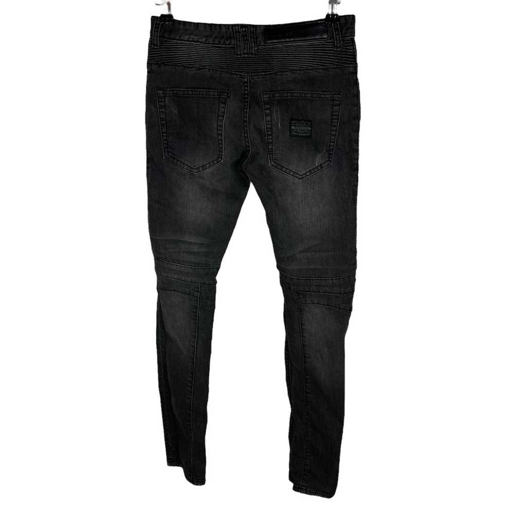 Streetwear Vintage DarkMonster Biker Black Jeans … - image 5
