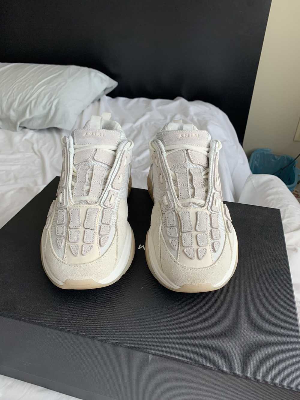 Amiri Amiri Bone Runner Sneakers Mixed White Size… - image 2