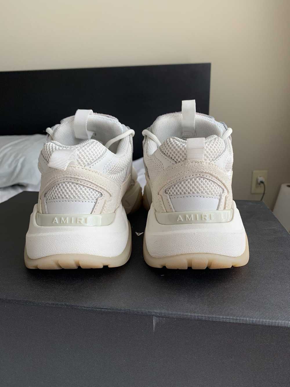 Amiri Amiri Bone Runner Sneakers Mixed White Size… - image 4