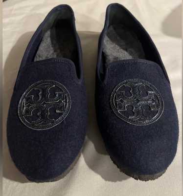 Tory Burch Tory Burch 'Billy' Logo Slipper - Dark 