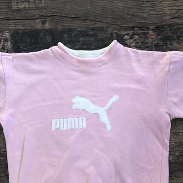 Puma × Vintage Puma pink sweatshirt big embroidere