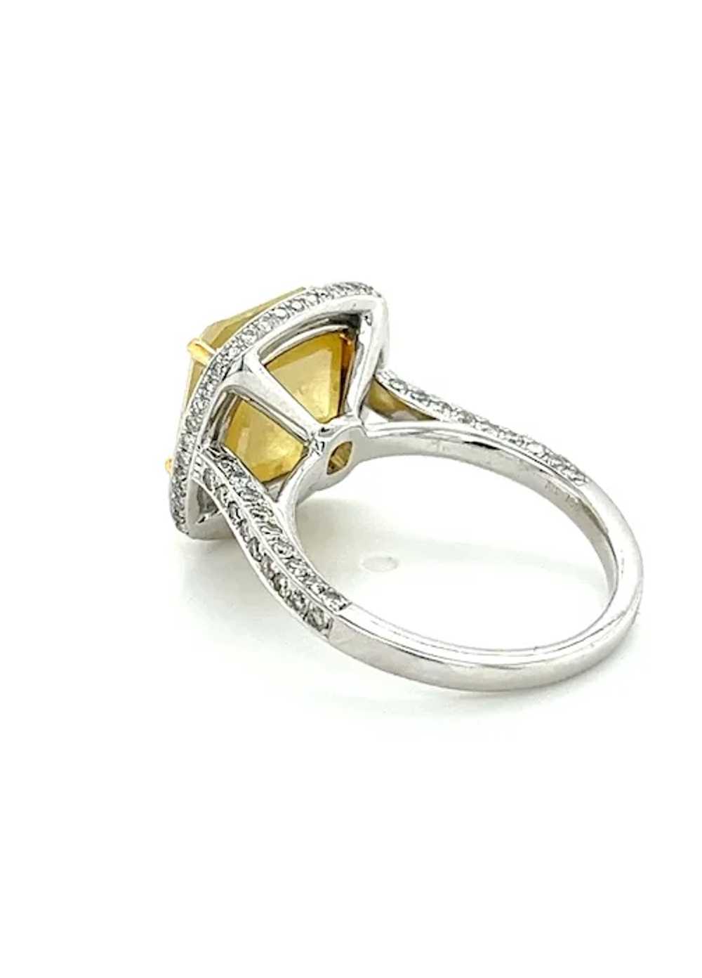 GIA Certified 8.04 Carat Fancy Deep Yellow Natura… - image 2