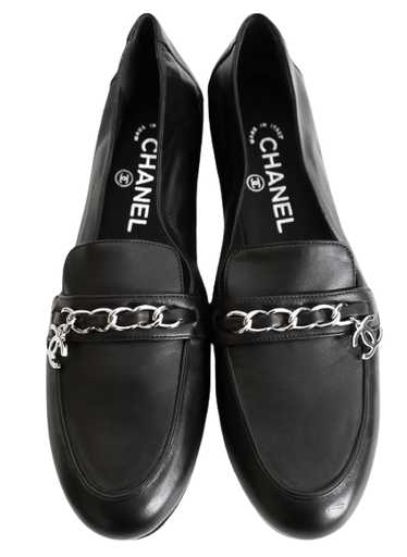 Chanel black chain loafers - Gem