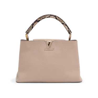 Louis Vuitton Galet Gray Taurillon Leather Capucines BB Gold Hardware, 2019  Available For Immediate Sale At Sotheby's