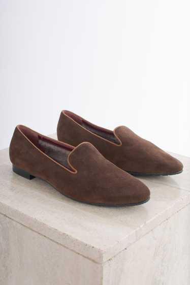 1990's Ed Meier Munchen Brown Suede Loafers