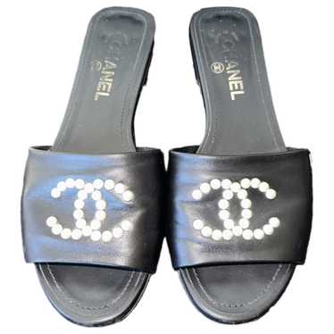 Chanel Slingback leather sandal - image 1