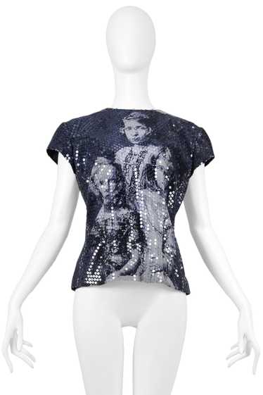 ALEXANDER MCQUEEN RARE ROMANOV CHILDREN SEQUIN TOP