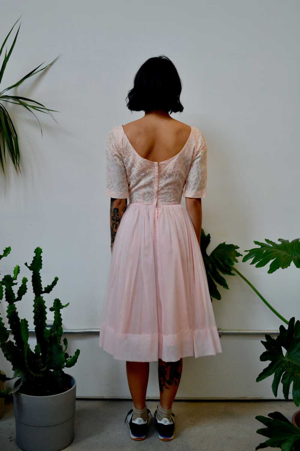 Fifties Pink Party Dress - image 3