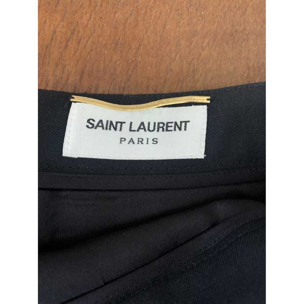 Saint Laurent Wool mini skirt - image 2