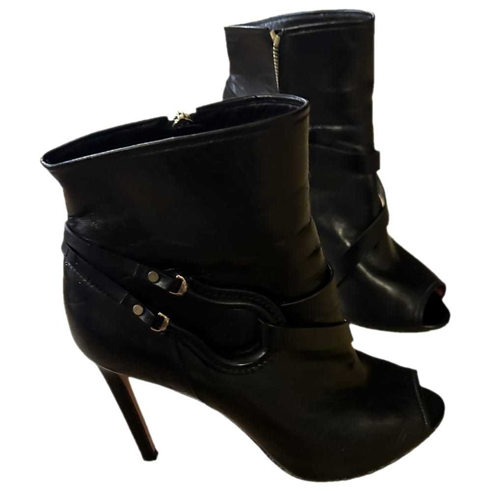 Santoni Leather open toe boots - image 1