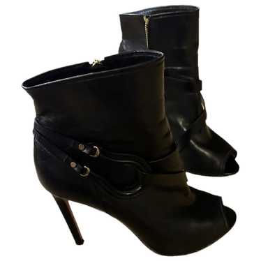 Santoni Leather open toe boots - image 1