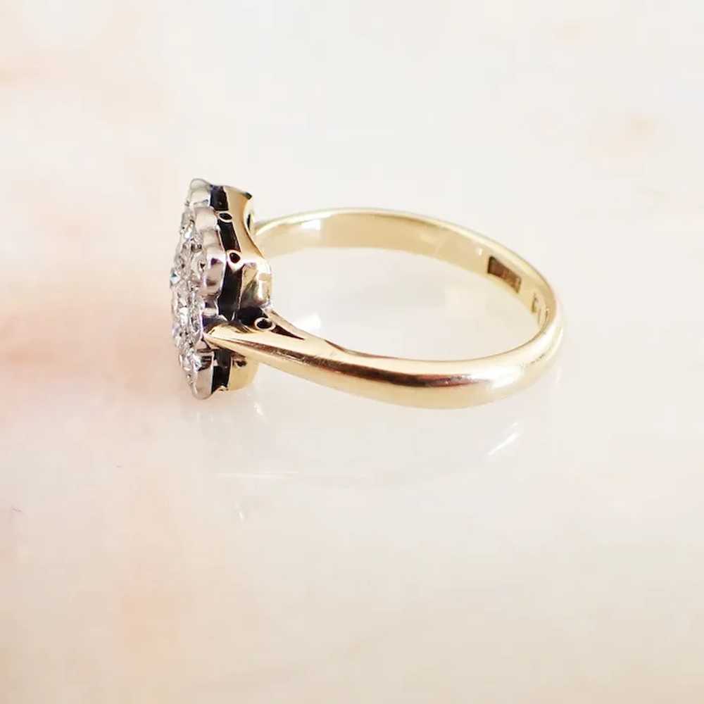 Edwardian Diamond Panel Ring, 18ct Gold & Platinum - image 7