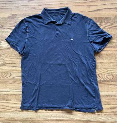 John Varvatos John Varvatos Peace Sign Blue Polo … - image 1