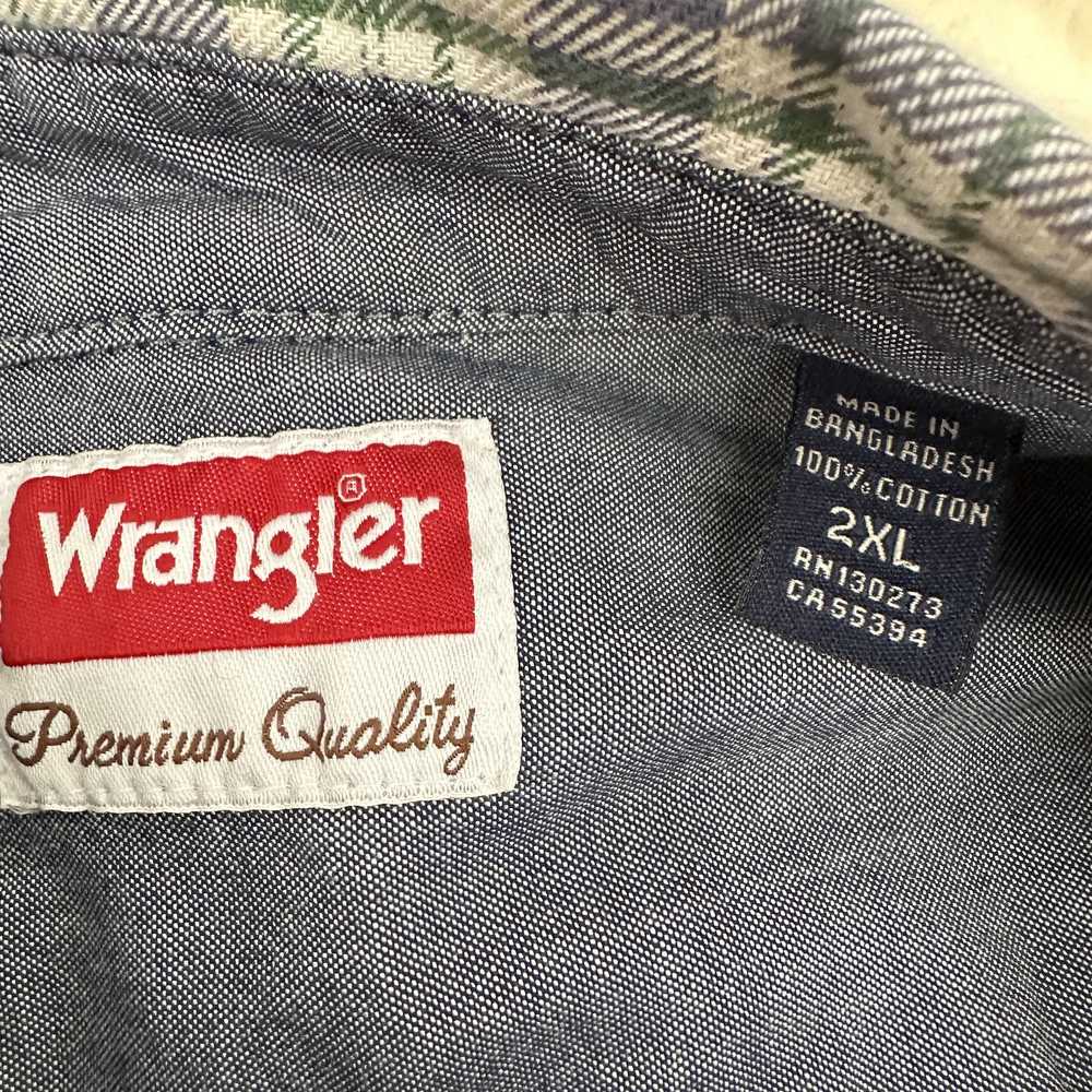 Wrangler Wrangler Plaid Flannel Shirt - image 5