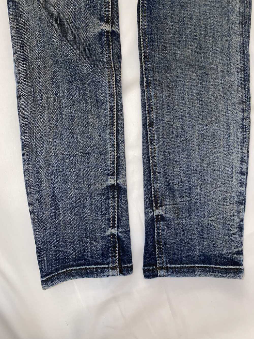 Diesel Blue Faded & Patched Sleenker Jeans - image 5