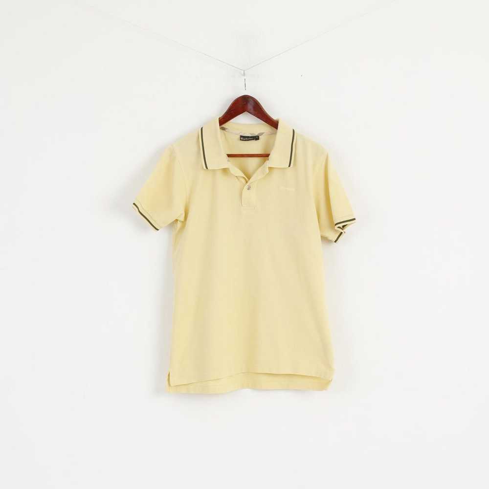 Barbour Barbour Men S Polo Shirt Yellow Cotton De… - image 1