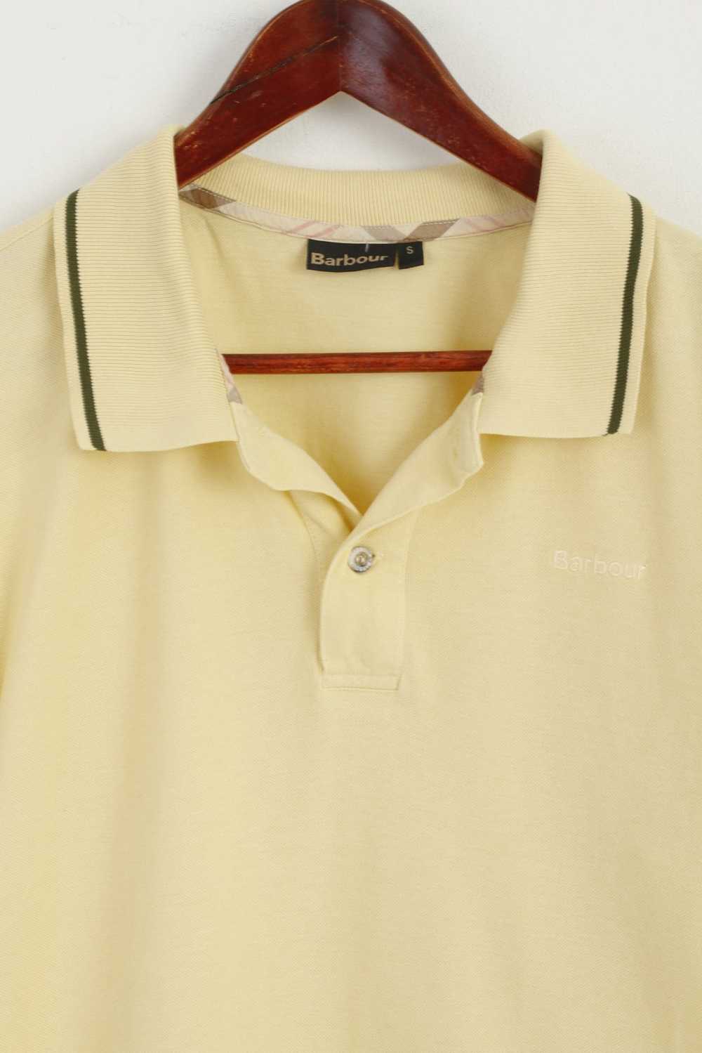 Barbour Barbour Men S Polo Shirt Yellow Cotton De… - image 2