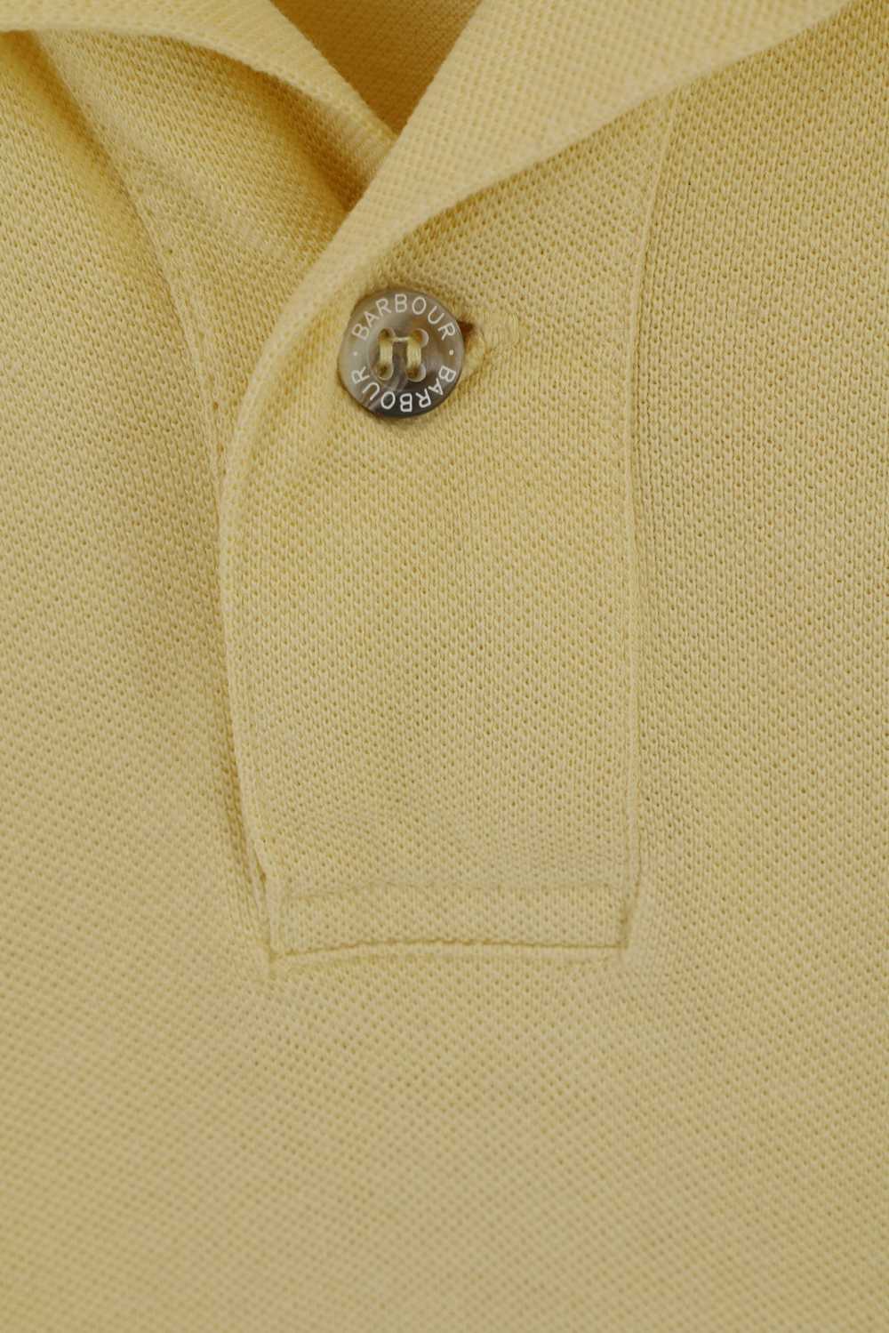Barbour Barbour Men S Polo Shirt Yellow Cotton De… - image 4