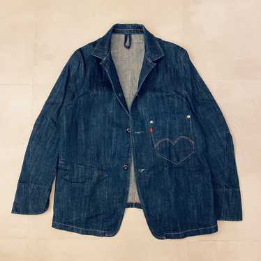 Vintage LEVIS RED Archive Collection LVC Kimono Sleeve Coat Denim Jacket  Size S