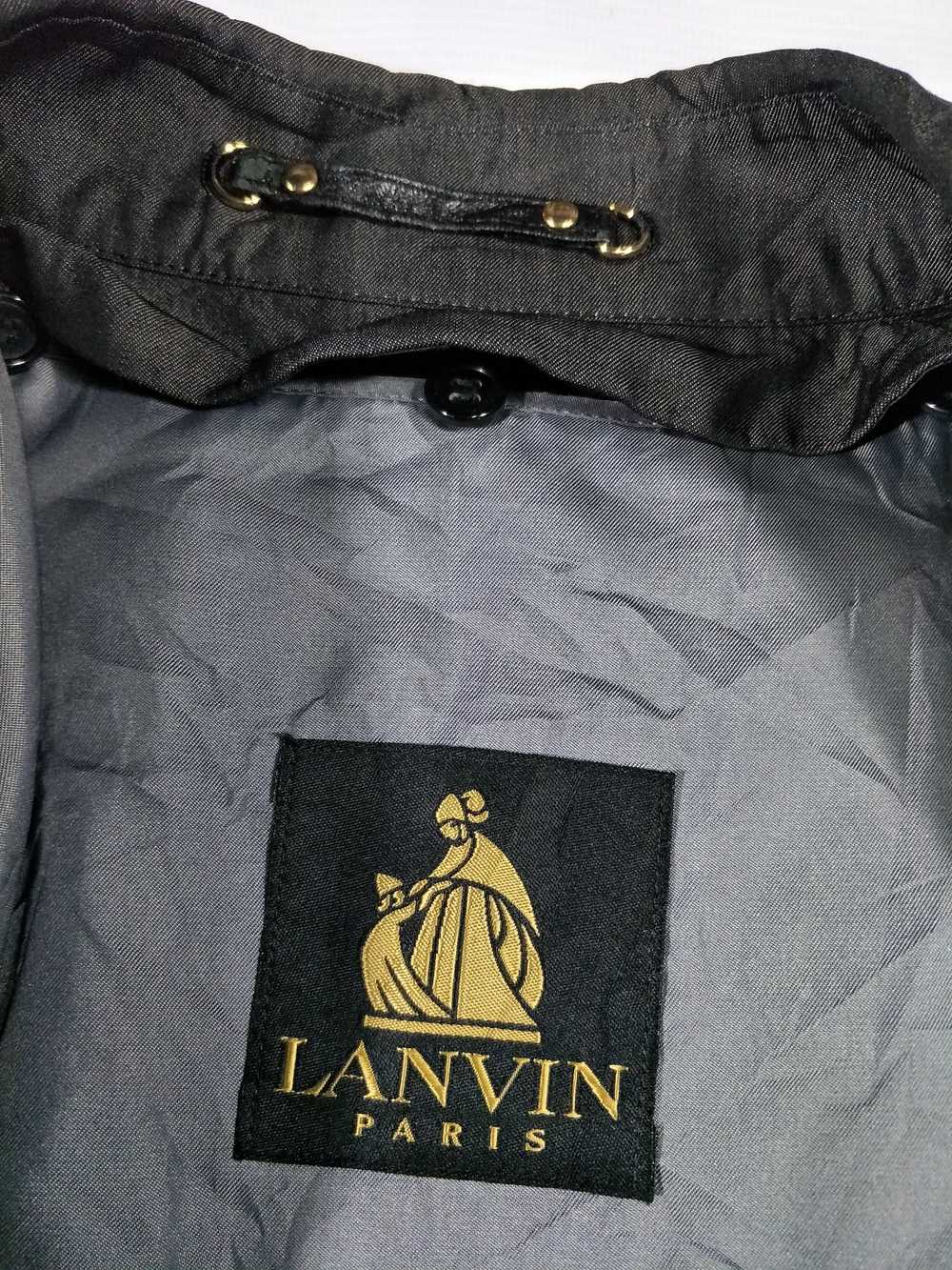 Lanvin Lanvin Full Length Coat Dark Gray Vintage - image 9