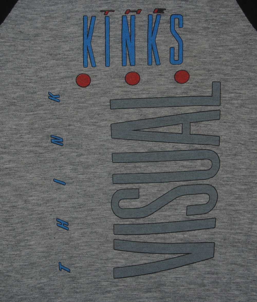 Rock T Shirt × Vintage 1987 THE KINKS Think Visua… - image 4