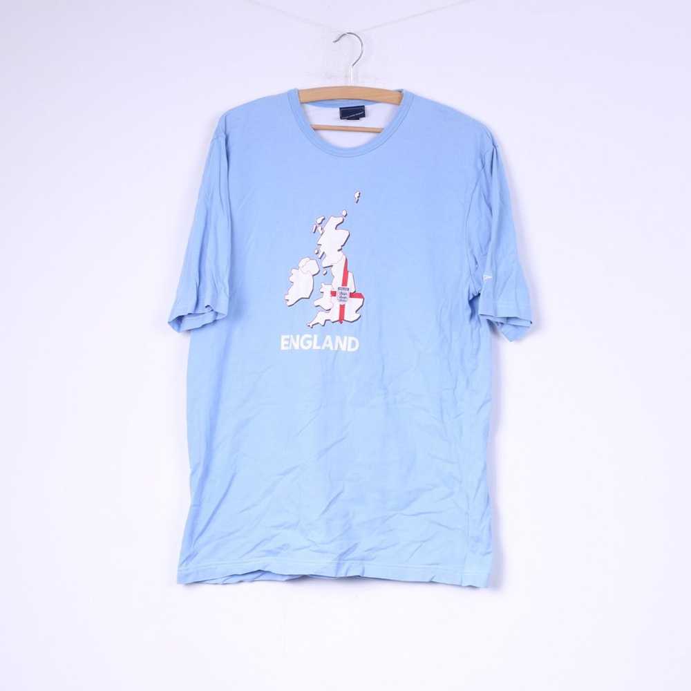 Umbro Umbro England Mens L T-Shirt Light Blue Cot… - image 1