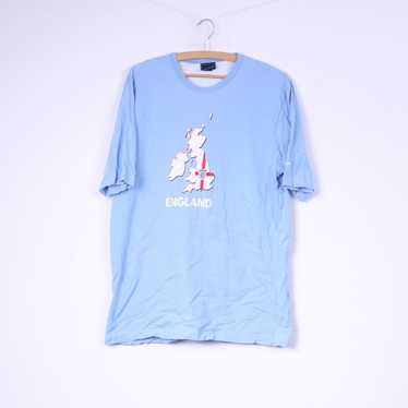 Umbro Umbro England Mens L T-Shirt Light Blue Cot… - image 1