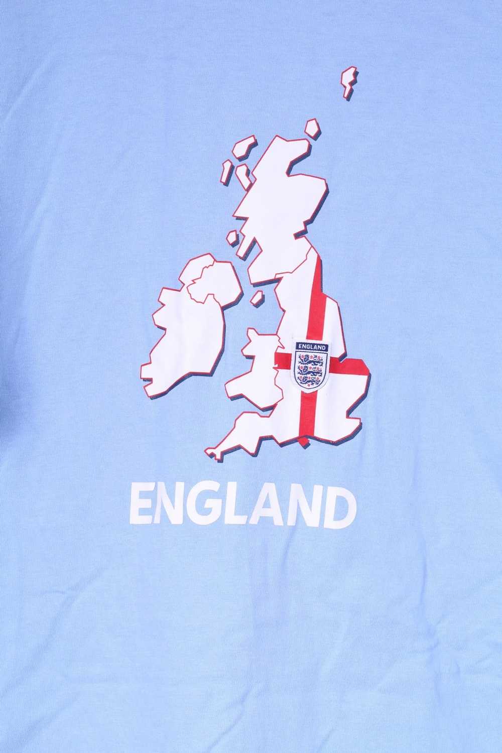 Umbro Umbro England Mens L T-Shirt Light Blue Cot… - image 3