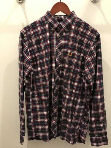 Fred Perry Plaid Flannel Button Down