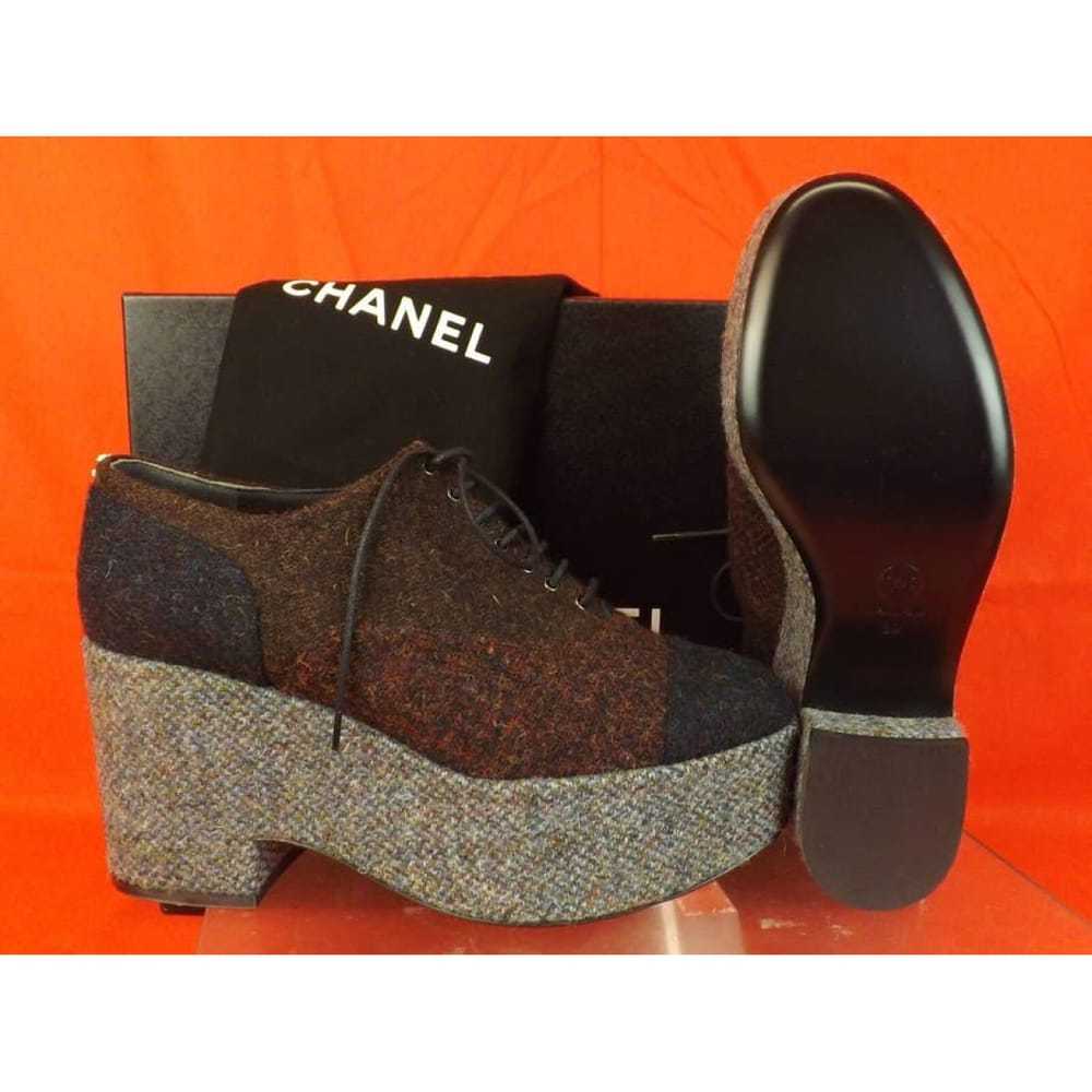 Chanel Tweed lace ups - image 4