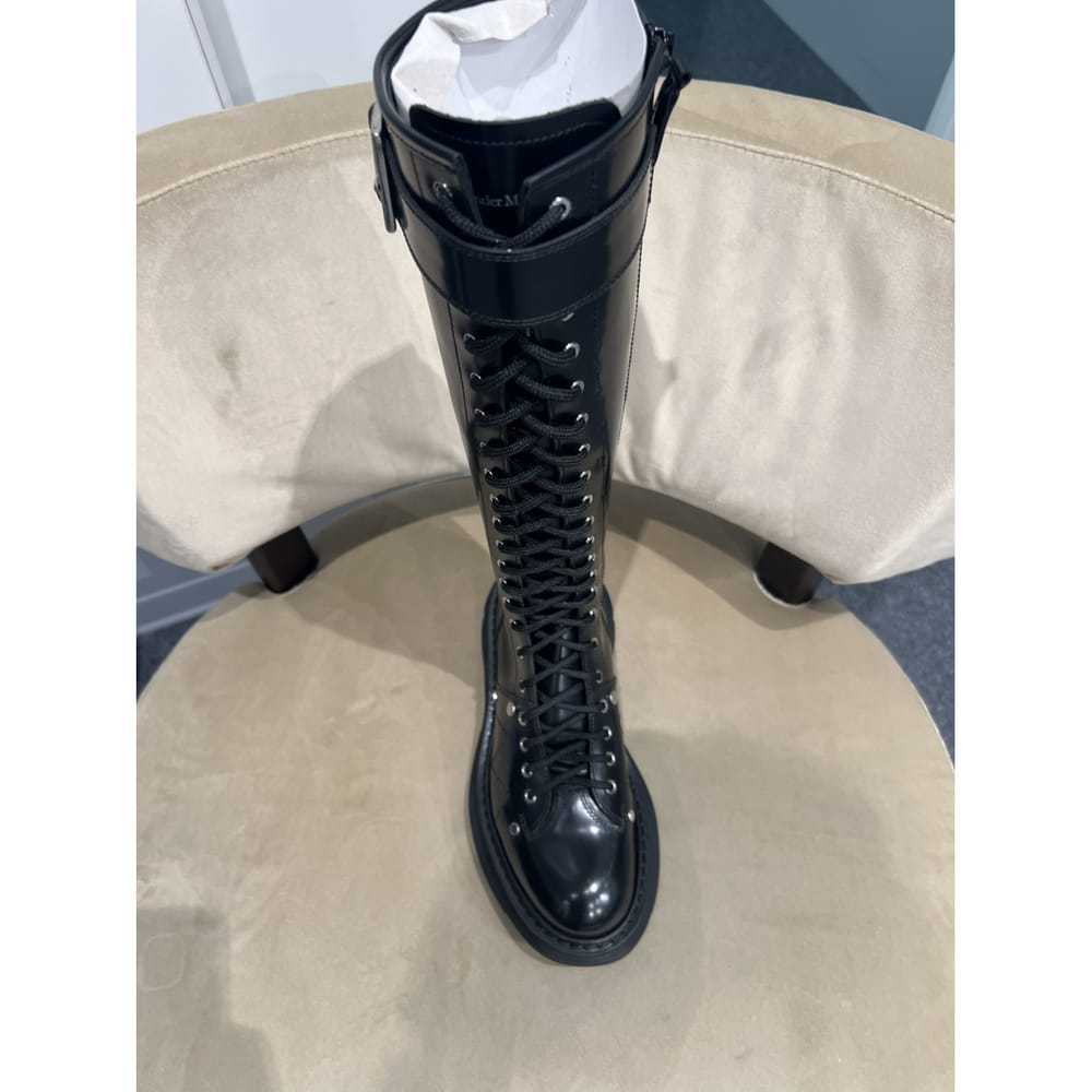 Alexander McQueen Leather biker boots - image 8