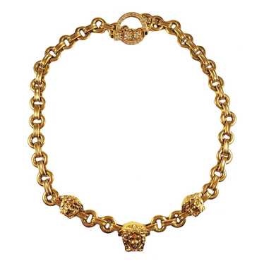 Gold Medusa-medallion curb-link bracelet, Versace