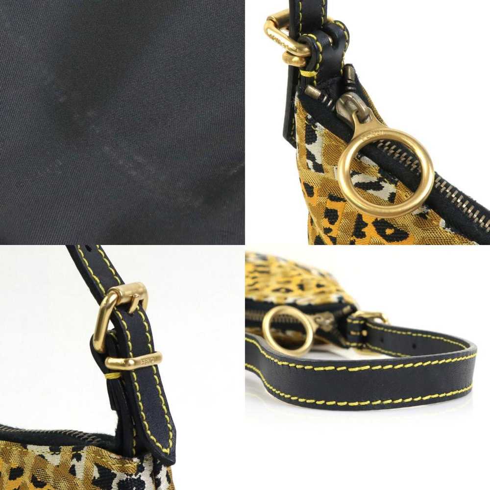 Fendi FENDI Shoulder Bag Zucca Leopard Canvas/Lea… - image 4