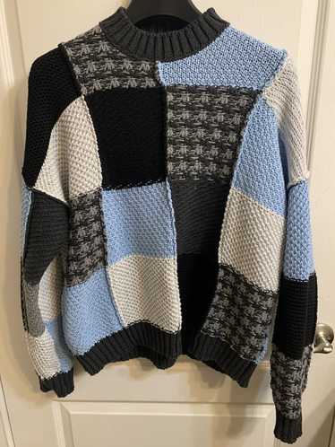トップス J.W. Anderson Cotton Patchwork Knit JW Anderson - Cotton patchwork knitted sweater JW Anderson