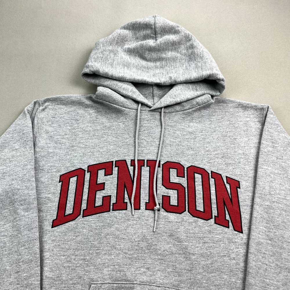 Champion Denison University Hoodie Sweatshirt Gra… - image 2