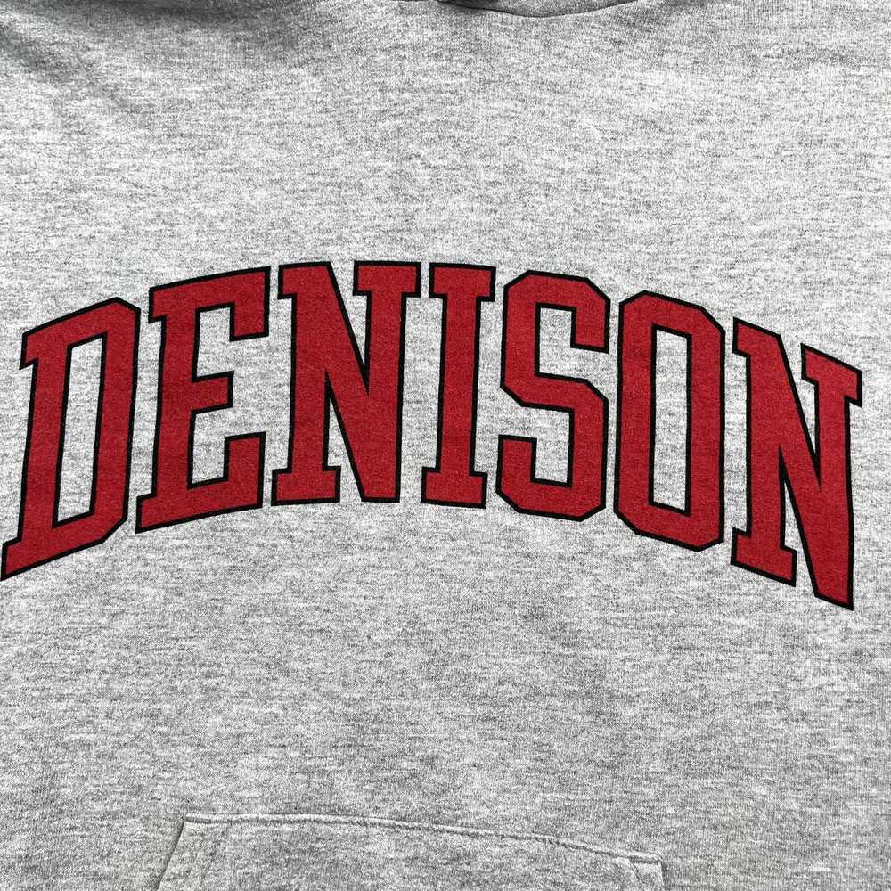 Champion Denison University Hoodie Sweatshirt Gra… - image 3
