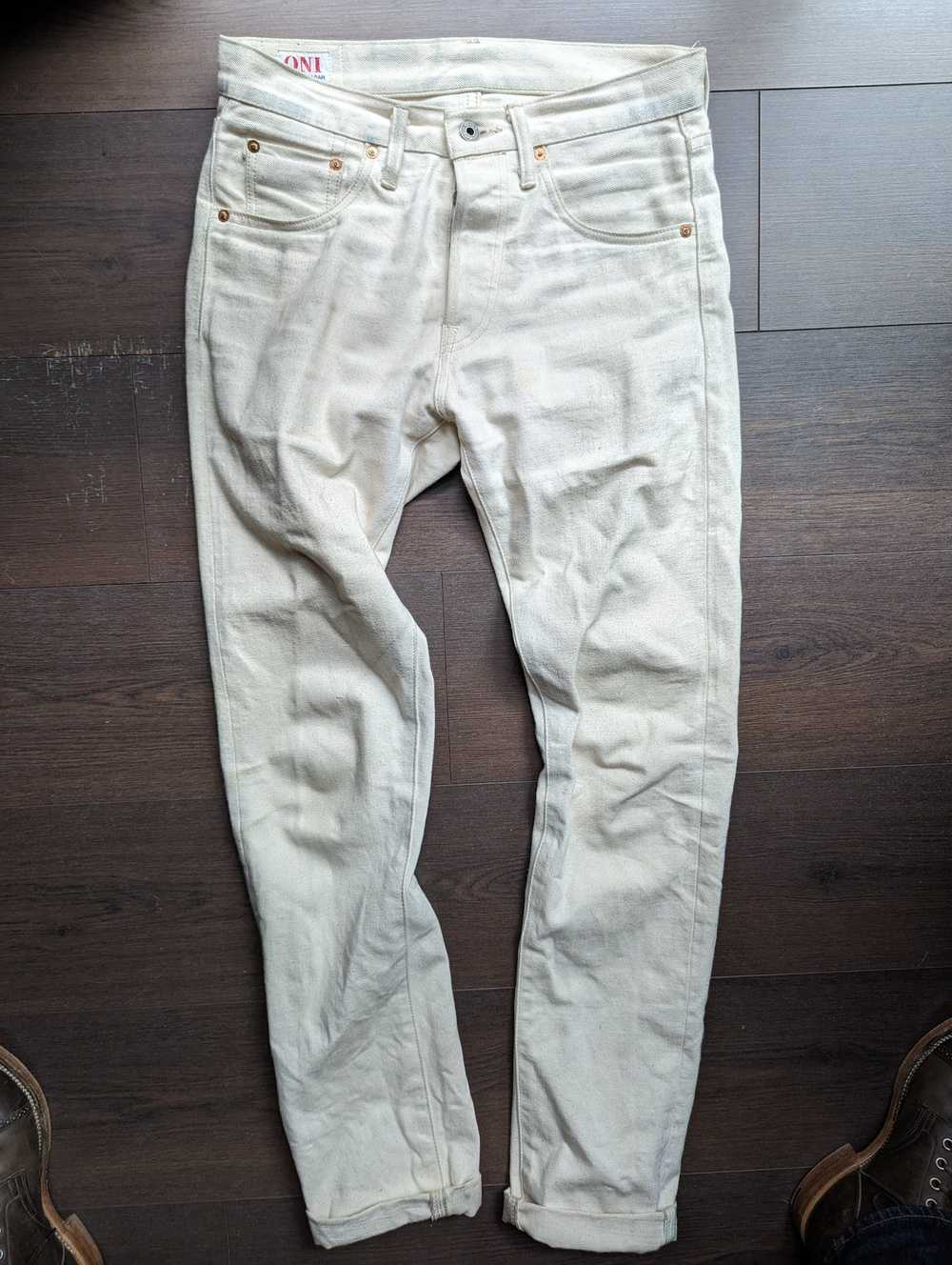 Oni Oni 546 Ecru Selvedge Denim - image 1