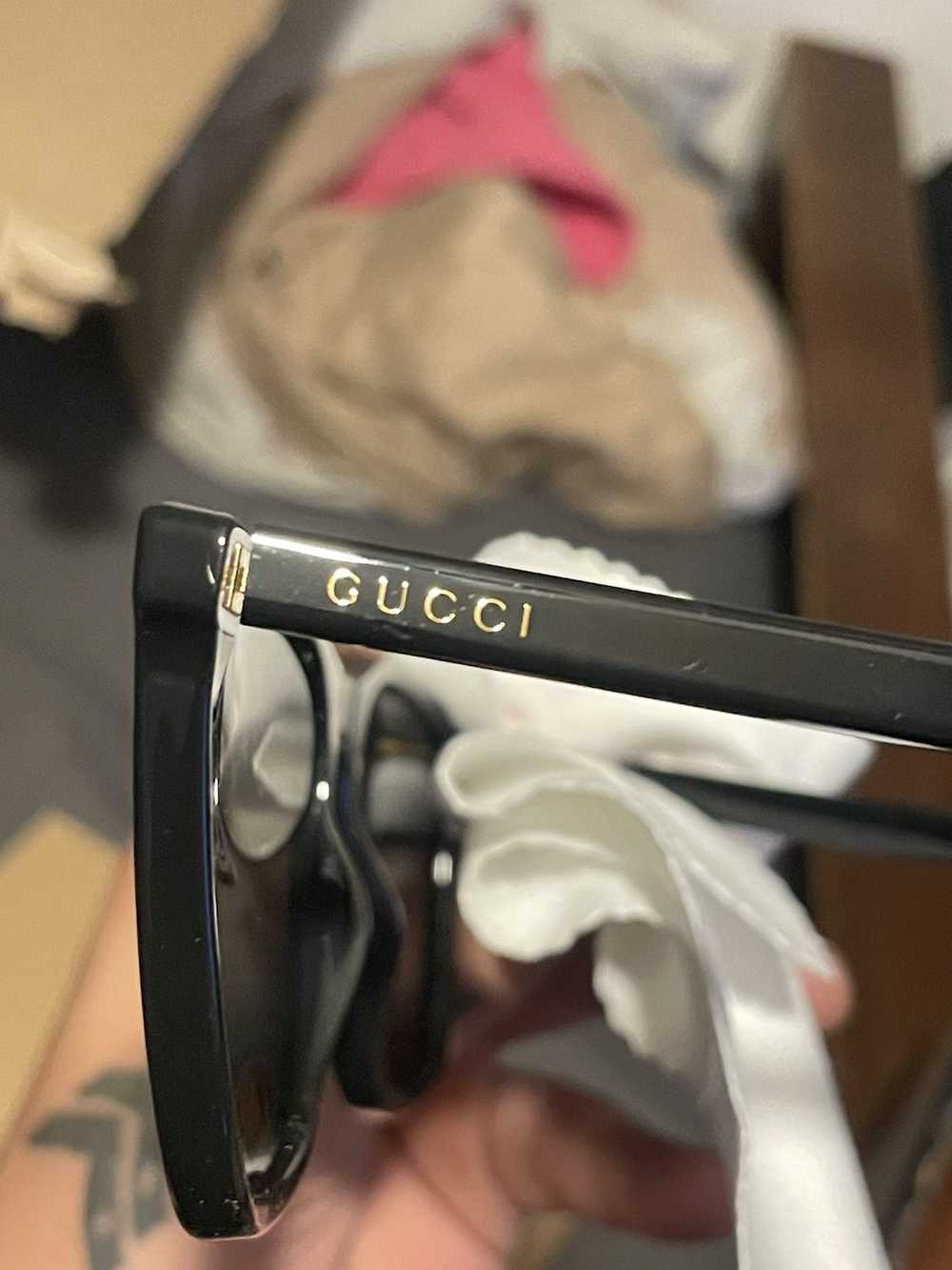 Designer × Gucci × Luxury Gucci Square Sunglasses… - image 4