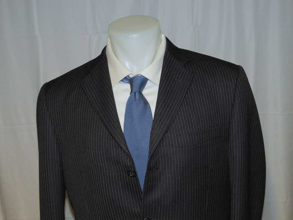 Other Burberry London Gray Stripe Three Button Su… - image 4