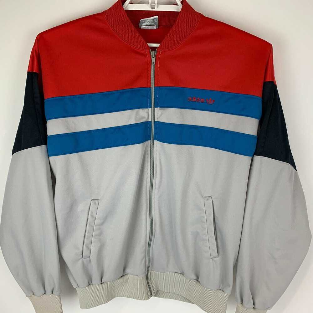 Adidas Vintage 80s Adidas Track Jacket Windbreake… - image 1