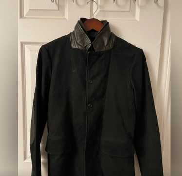 All saints survey hot sale leather blazer