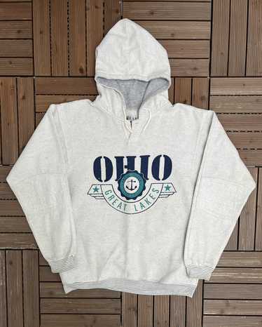 Vintage Ohio Great Lakes Vintage Grey Fleece Hoodi