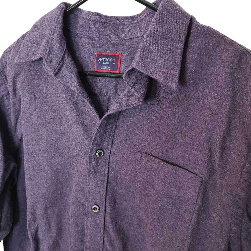 UNTUCKit UNTUCKit Men L Purple Long Sleeve Button… - image 5