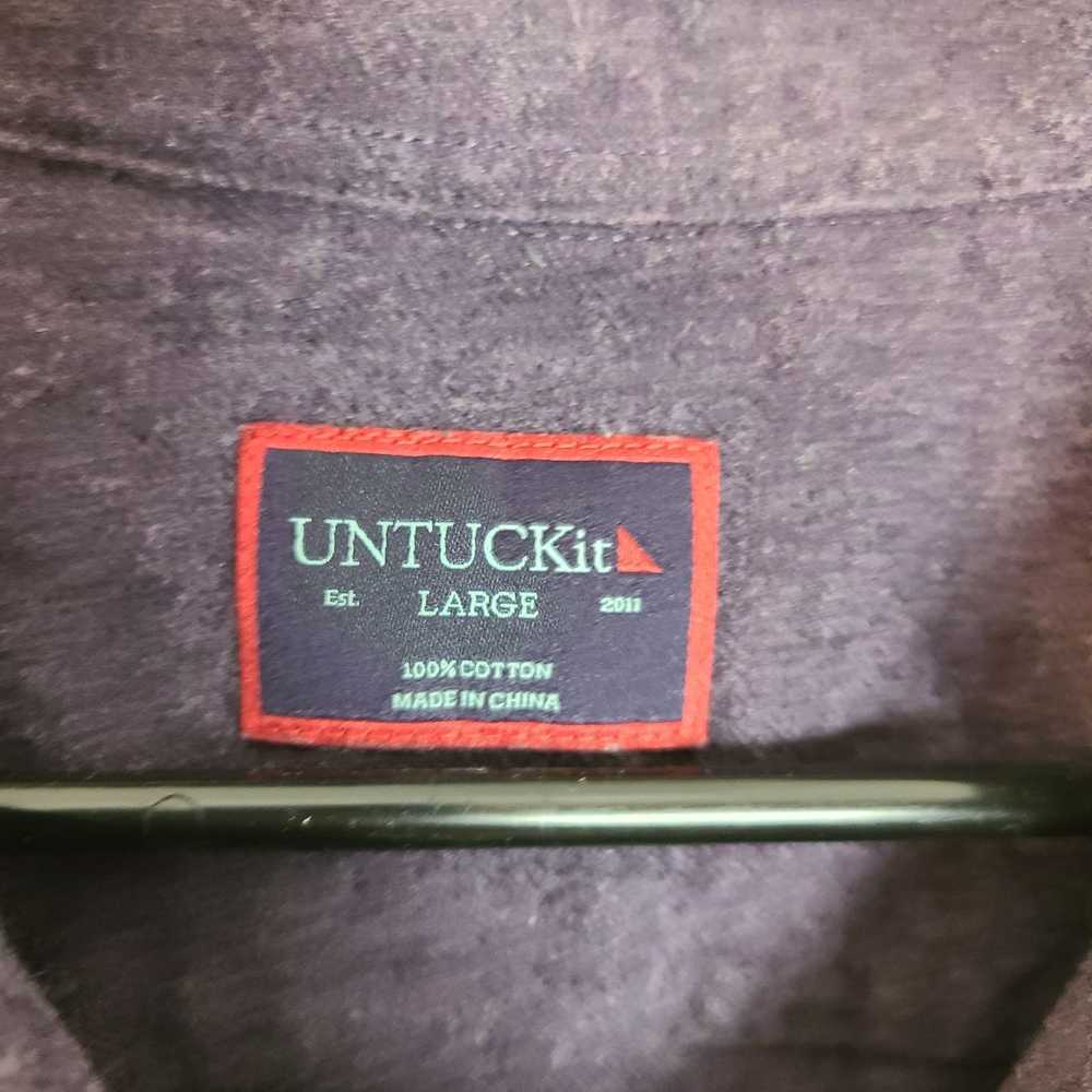 UNTUCKit UNTUCKit Men L Purple Long Sleeve Button… - image 6