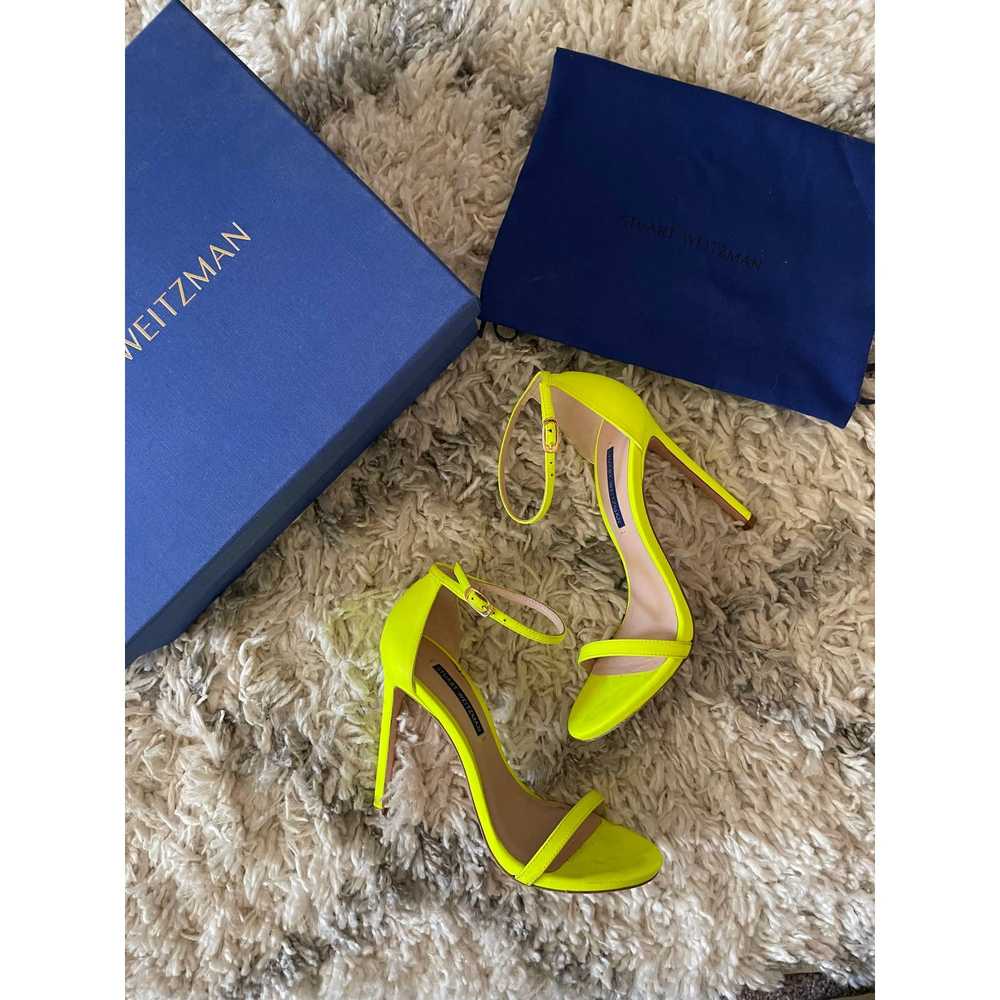 Stuart Weitzman Stuart Weitzman Neon Nudist Sandal - image 2